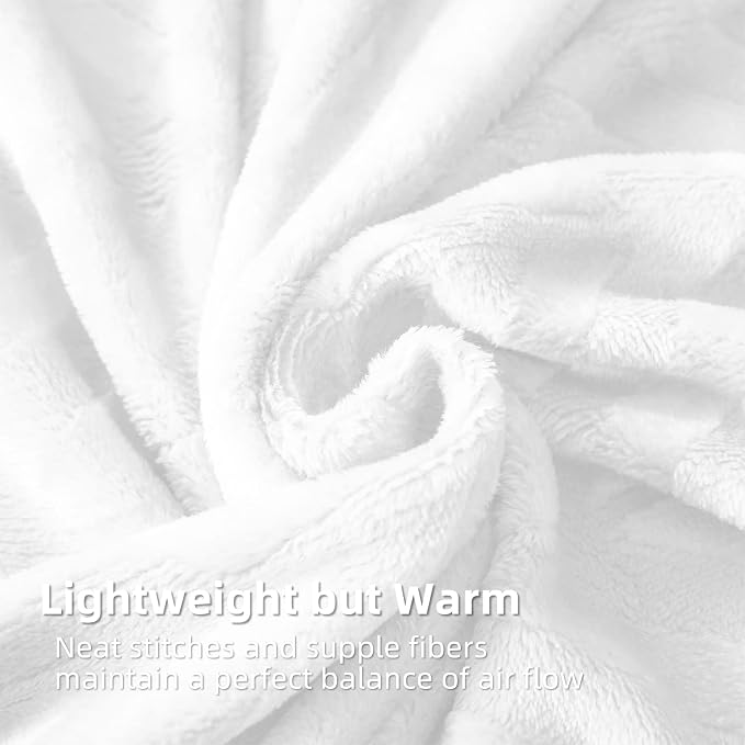 Whale Flotilla Flannel Fleece Bed Blanket King Size, White | Lightweight Breathable Soft Bedspread, Plush Fluffy Coverlet Chevron Design Decorative Blanket for All Season, 90x104 Inch