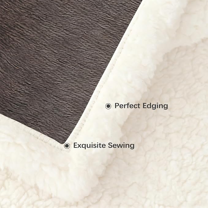 BlessLiving Grey Great Dane Throw Blanket Blanket King | Sherpa; Soft; BlessLiving Grey Great Dane Throw Blanket; Fleece; Lined; Pet; and; Dog; Lovers; Home; Blankets; King