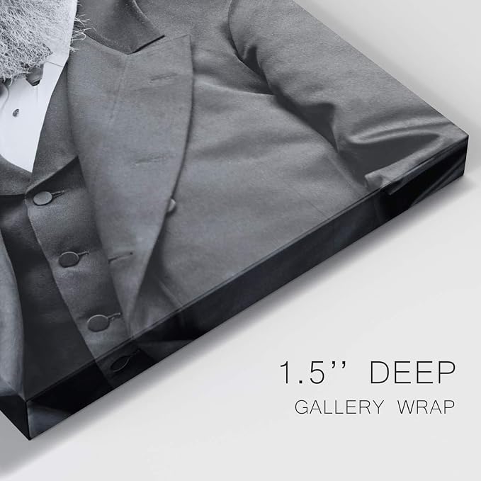Renditions Gallery Rutherford B. Hayes Presidental Portrait Wall Art, Premium Gallery Wrapped Canvas Decor, Ready to Hang, 12 in H x 8 in W, Made in America Print