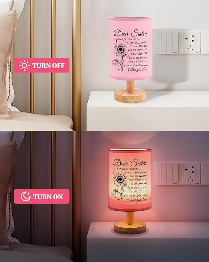 Sister Gifts Table Lamp, Sister Birthday Gifts from Sisters