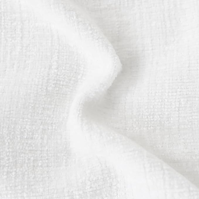 CaliTime Decorative Couch Throw Pillow Covers 18 X 18 Inches True White