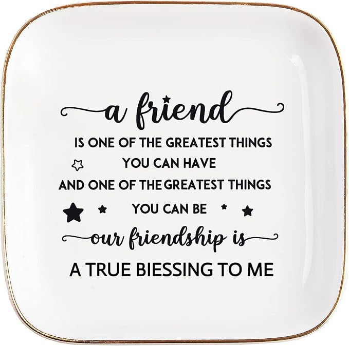 PUDDING CABIN Friendship Basket Gifts for Friends Birthday, Christmas, Galentine's Day