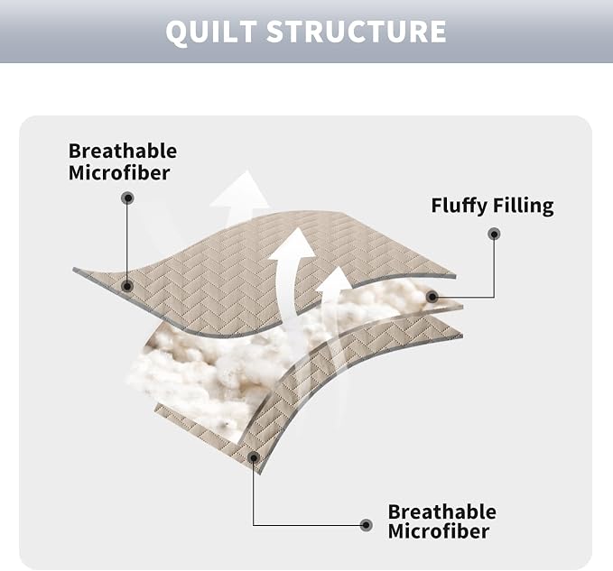 Maple&Stone Beige Quilt Set California King Size, Lightweight Bedspread | Breathable Coverlet with Chevron Pattern, All-Season Dorm Bed Cover Set Bedding Decor 3 Piece