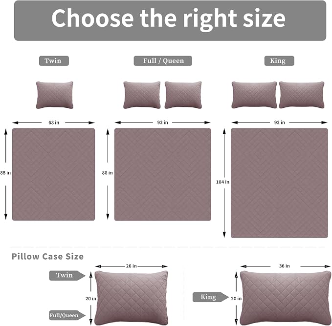 Easy-Going Reversible Quilt Set Twin, Bedspread with 1 Shams, Pink/Beige | Machine Washable Lightweight Bed Comforter, 1 Quilt + 1 Pillow Shams, All Season Bed Coverlets for Bedroom
