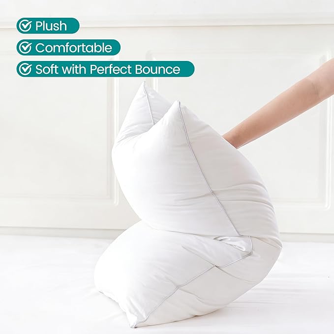 Oubonun 14"x22" Throw Pillow Insert – Plush and Supportive Decorative Cushion with 100% Cotton Cover, for Couch, Sofa, Bed, Chair – Pack of 1