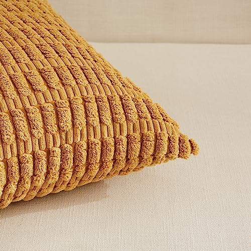 Fancy Homi 4 Packs Decorative Throw Pillow Covers for Living Room Couch Bed, Modern Farmhouse Boho Home Décor Accent Cushion Case, 20" x 12", Fall