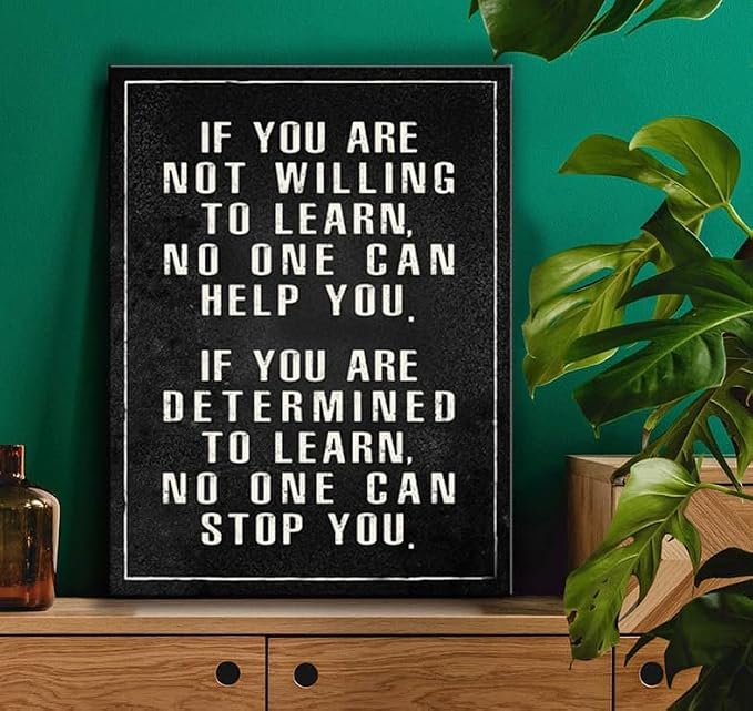 Ploceiny Inspirational Office wall art Motivational posters for home decor Positive Quotes wall prints Encouragement Gifts Positive Sayings for preppy wall decor 16”X24”. A-407
