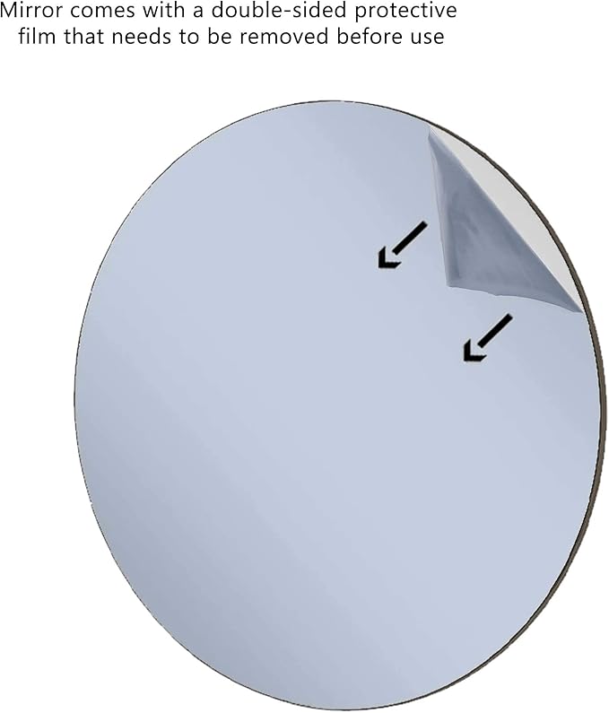 Marketing Holders 4 Pack Acrylic Mirror Round 6 Inch Lightweight Reflective Frameless Disc for Elegant DIY Home Decor and Unique Mirrored Decorative Gallery Walls