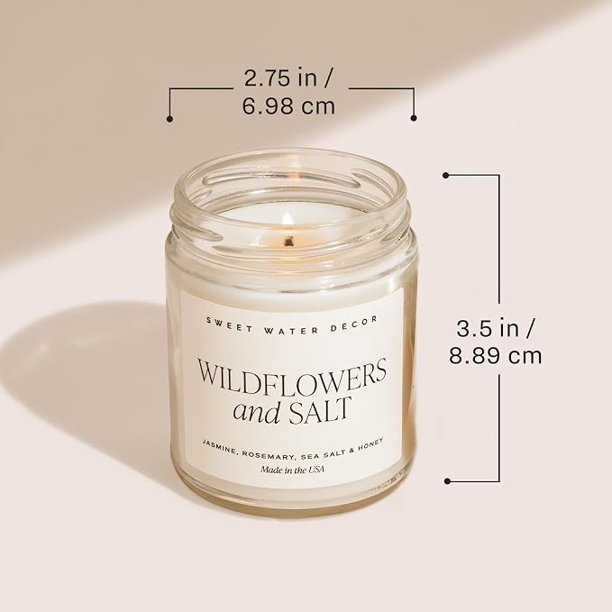 Sweet Water Decor, Congrats! Candle - New Job, Engagement, Graduation Gift - Tropical Fruits and Sugared Citrus Island Scented Soy Wax Candle - 9oz Clear Jar, 40 Hour Burn Time, Made in the USA