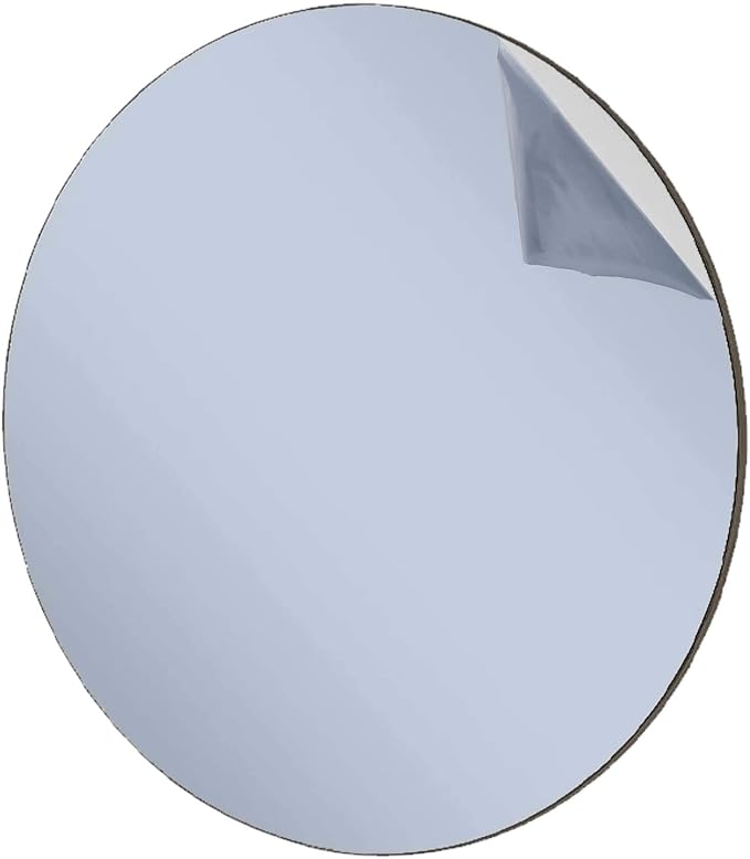 Marketing Holders Acrylic Mirror Round 23" Replacement DIY 1/8" Thick Reflective Plastic Disc Lightweight Flat for Boats RVs and Classrooms