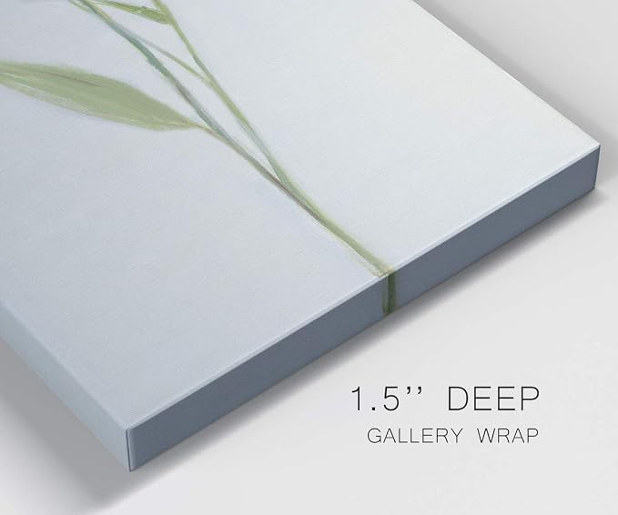 Renditions Gallery Canvas Floral Wall Art Modern Decorations Paintings Single Stem Peony Glam Romantic Artwork Canvas Wall Hanging for Bedroom Office Kitchen Prints - 20"x40" LT43