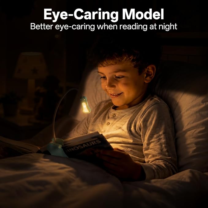 Vekkia Rechargeable Book Light for Reading in Bed(Blue)