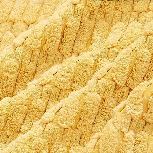 Fancy Homi 4 Packs Decorative Throw Pillow Covers for Living Room Couch Bed, Modern Farmhouse Boho Home Décor Accent Cushion Case, 22" x 22", Yellow