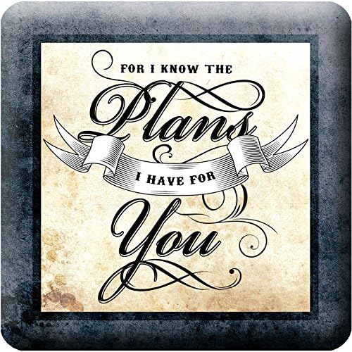 Inspirational Scriptures Coaster Set of 4 | Encouraging Verses to Protect Your Furniture | Christian and Spiritual Gifts and Decor