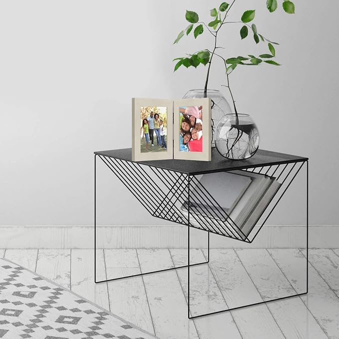 Americanflat 4x6 Double Picture Frame - Light Wood