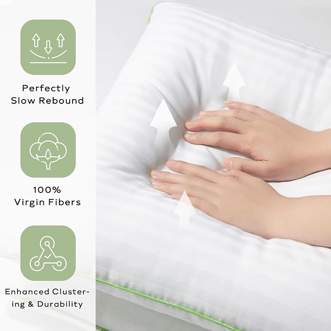 Ashler Synthetic Down 18x18 Pillow Inserts, Set of 2 | Down Alternative Throw Pillows Insert, Hypoallergenic Pillows, 100% Cotton Cover, Decorative Pillow for Sofa, Couch Bed