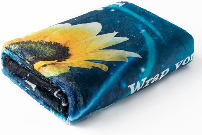 Gift for My Daughter Blanket from Mom as Birthday Present I Love You Letter to Her, Ultra-Soft Flannel Fleece Light Weight Bed Throw (80x60'', Daughter Gift)