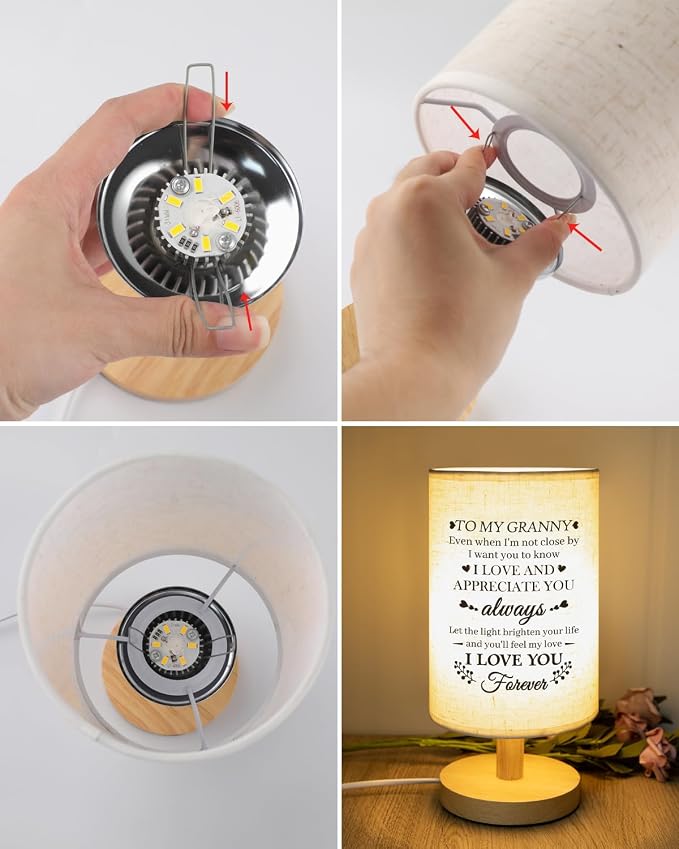 Gifts for Granny from Grandkids, Granny Birthday Gifts Table Lamp
