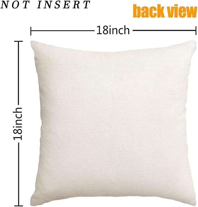 RABUSOFA Outdoor Pillow Covers Waterproof 18x18 Inch,Outdoor Bird Lumbar Throw Pillow Cases Small Decorative Pillows for Couch Patio Furniture Polyester Linen Teal Blue