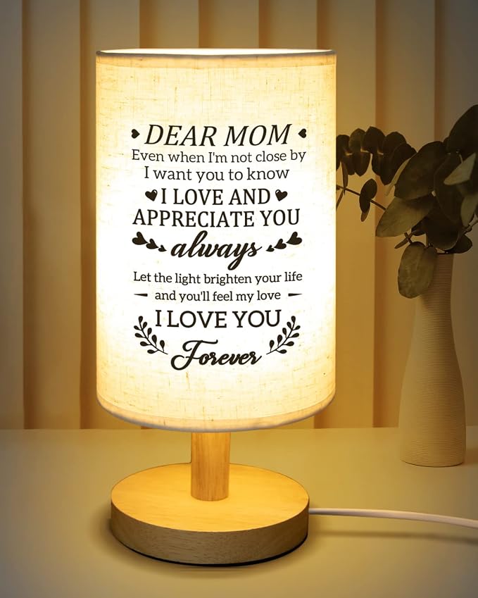 Gifts for Mom from Daughter Son, Mom Birthday Gifts Table Lamp