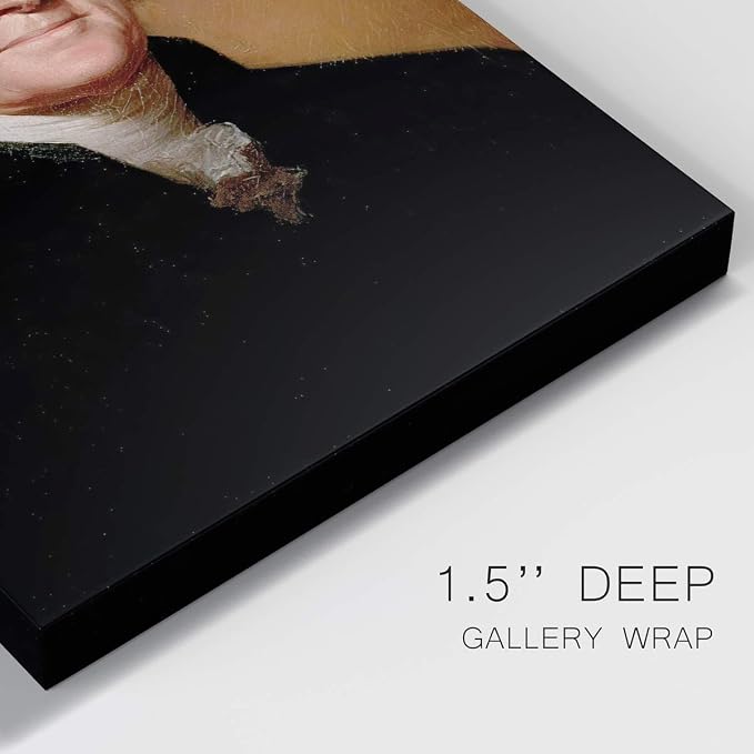 Renditions Gallery Thomas Jefferson Presidental Portrait Wall Art, Premium Gallery Wrapped Canvas Decor, Ready to Hang, 27 in H x 16 in W, Made in America Print Artwork