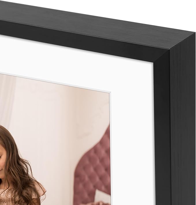Golden State Art 12x19 Collage Frame w/Mat for 8x10 Photos Black 2 Pack
