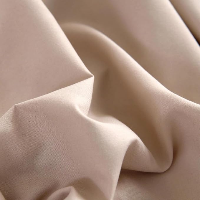 Bed Skirt Full Size Ruffled Bed Skirt, 14'' Full Dust Ruffle Bed Skirts | With Split Corners, Dust Ruffle with Platform, Microfiber, Breathable, Soft, Easy Fit, Almond
