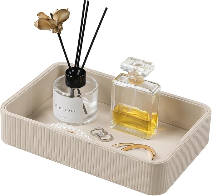 Valet Tray Organizer Bedside Nightstand Organizer Desk CatchallTray