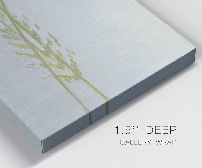 Renditions Gallery Canvas Floral Wall Art Nature Paintings & Prints Premium Jardin Bleu Modern Romantic Artwork Canvas Botanical Decorations for Bedroom Office Kitchen - 8"x16" LT43