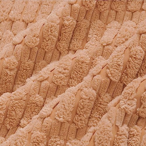 Fancy Homi 4 Packs Decorative Throw Pillow Covers for Living Room Couch Bed, Modern Farmhouse Boho Home Décor Accent Cushion Case, 26" x 26", Peach