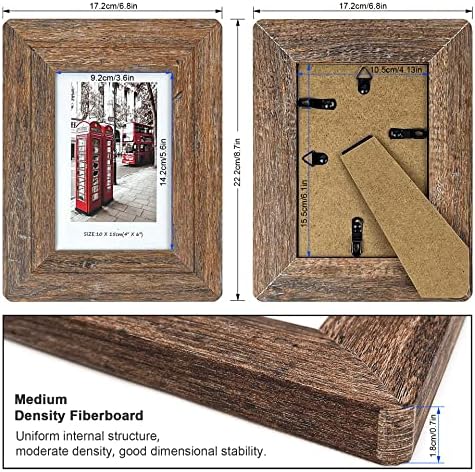 4x6 Wooden Picture Frames with Real Tempered Glass