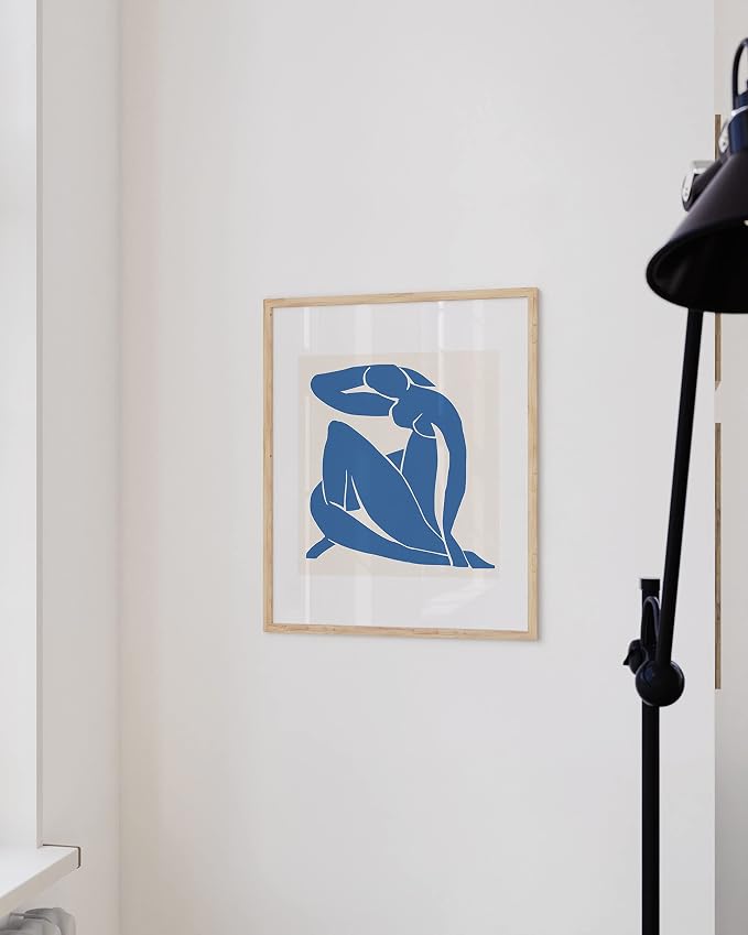 HAUS AND HUES Matisse Picasso Mondrian Exhibition Posters (12.00" x 16.00", Unframed, Blue Nude)