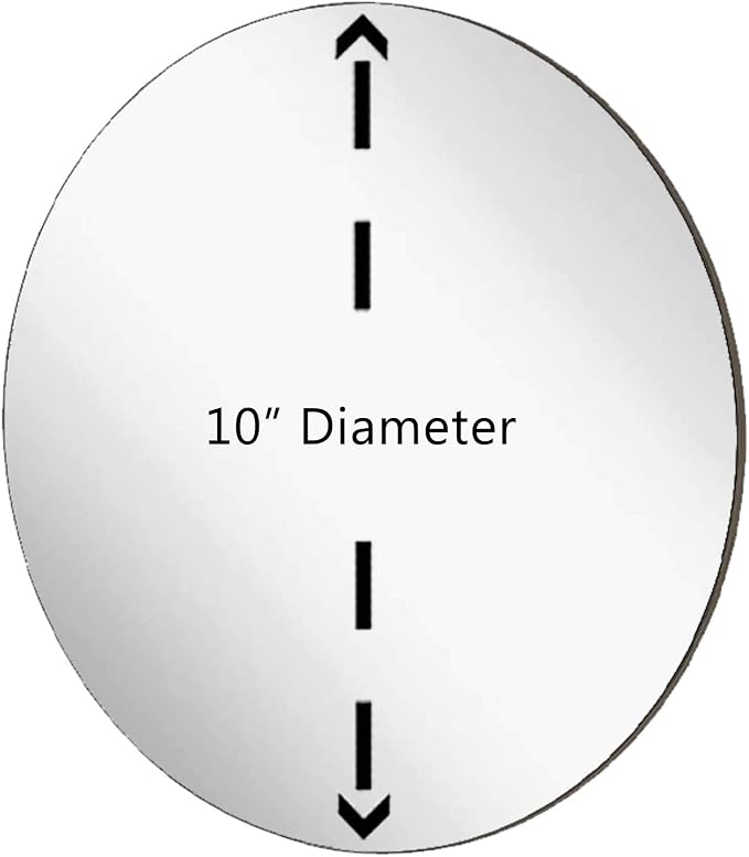 Marketing Holders 4 Pack Acrylic Mirror Round Circles 12 Inch Flat for DIY Laser Cut Tabletop Cover Center Piece Crafts Wall Safer Light Weight Wedding Events