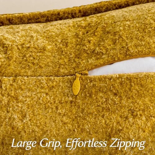 a moment Throw Pillow Covers 20X20 Inch 4 Packs,Soft Velvet Decorative Pillow Cases with 3D Ice Flower,Texture Modern Accent Cushion Covers for Sofa Couch Home Decor Dusty Gold
