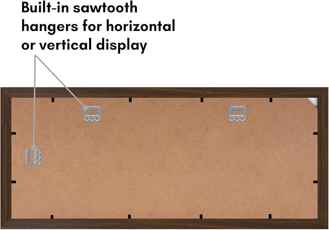 Americanflat 4x6 Collage Picture Frame - Fits 4 - Engineered Wood - Walnut