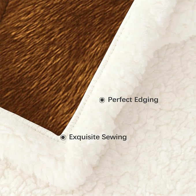 BlessLiving Throw Blanket, Dog, Twin | sherpa fleece fabric, Basenji Lined Pet Lovers Blankets print, for pet lovers, easy machine care