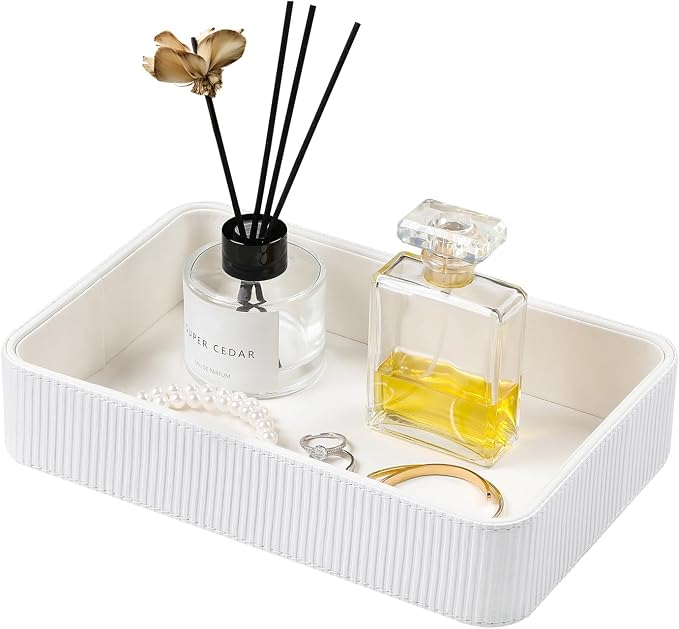 Valet Tray Organizer Bedside Nightstand Organizer Desk CatchallTray