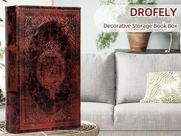 Decorative Fake Book Box Vintage Style