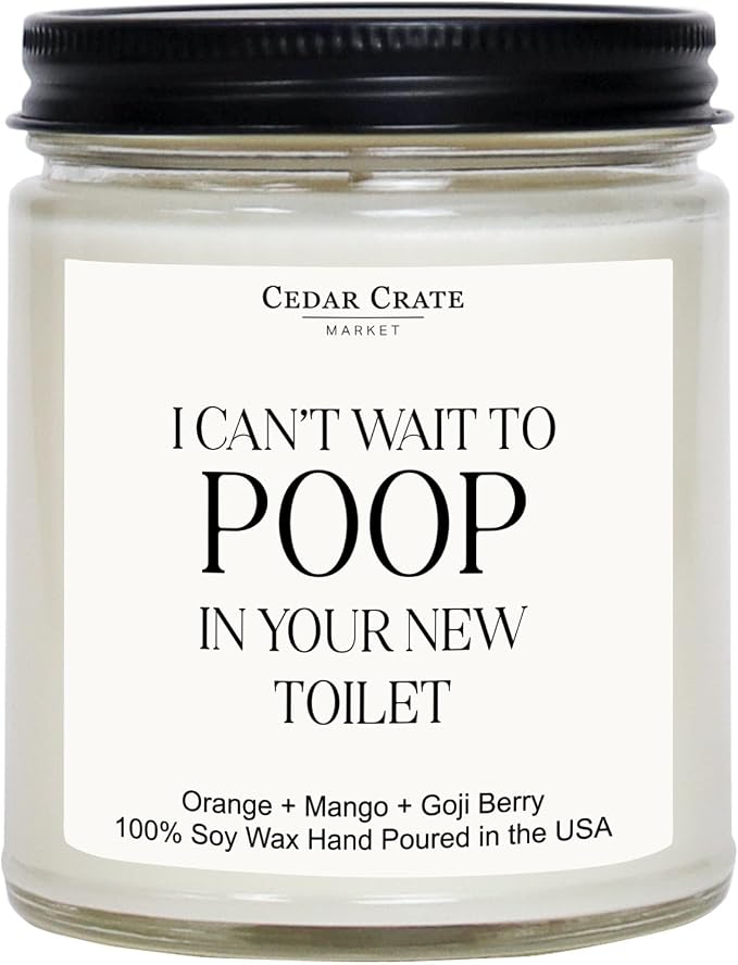 Funny Housewarming Gifts for New Home for Women, Men, Couples 2025, Unique Apartment Decor, Moving Away Ideas, House Warming Present, Best for Friends Neighbors, 100% Soy Wax Candles, Made in USA