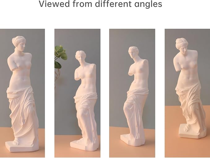 Venus de Milo Statue, 11 Inches Greek Goddess Aphrodite Resin Sculpture, Beautiful Roman Mythology Art Figurine Ornament for Home or Office Deco