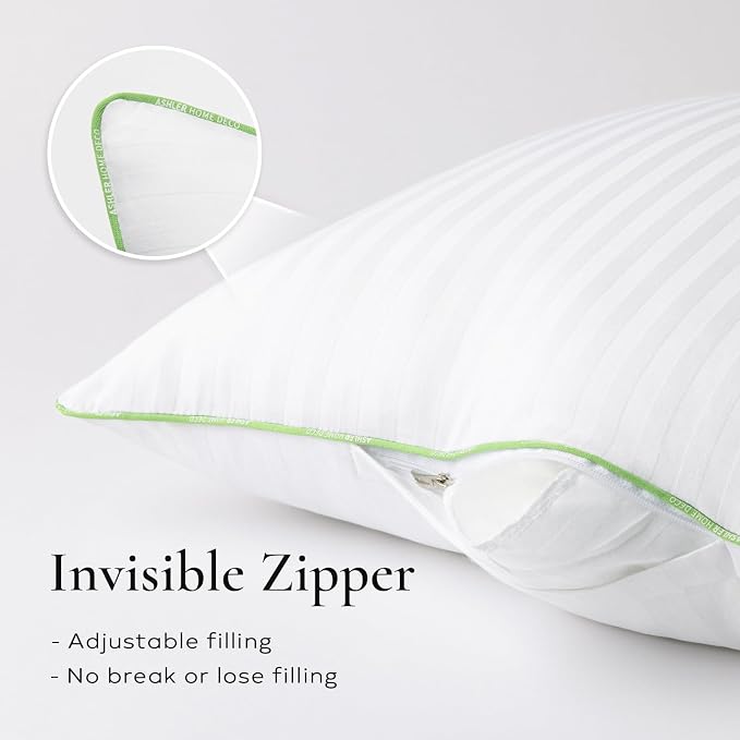 Ashler Synthetic Down 18x18 Pillow Inserts, Set of 4 | Down Alternative, Couch Pillows, Decorative Throw Pillows, Square Cushion Sham Stuffer, Hypoallergenic