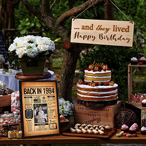 Back in 1994 Poster Sign, Personalized Birthday Gifts Idea, Custom 1994 Historical Birthday Newspaper, Born in 1994 Birthday Party Decorations, Fun Fact for the Day You Were Born, Decor Art Print