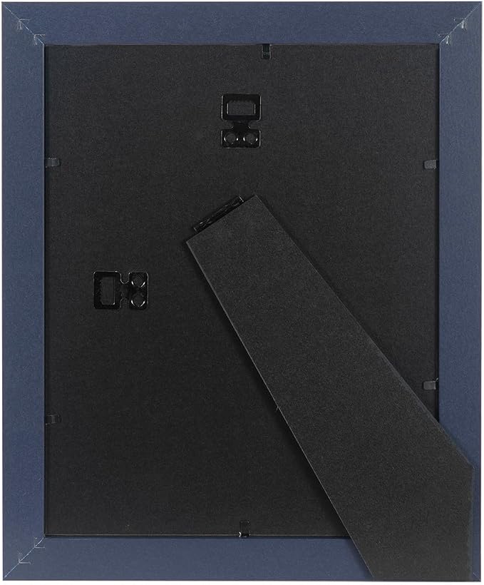 kennethan 8x10 Picture Frame Navy Blue 1 Pcs Wooden Frame can Display 5x7 Picture with Mat or 8x10 Without Mat on the Wall or Table for home decoration,holiday gift