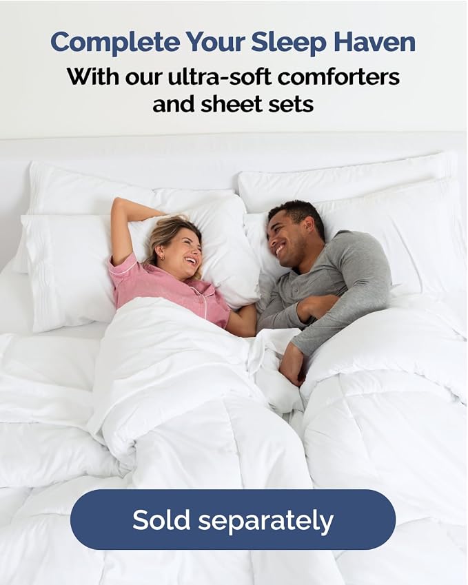 Wrap Around Dust Ruffle Bed Skirt - College Dorm Room - Twin/Twin XL | Off White, 15 Inch Drop, Elastic Strap & Adjustable Pleated Bedskirt, Wrinkle Free, for Women, Men, Students, Kids & Teens