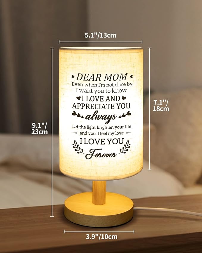 Gifts for Mom from Daughter Son, Mom Birthday Gifts Table Lamp