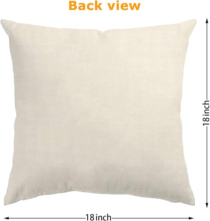 ONFAON Spring Pillow Covers 18x18,Spring Summer Garden Flowers Farmhouse Decor Outside Furniture Bench Chair Decorative Cushion Cases for Swing Deep Seat Bed Couch Sofa Set of 4