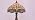 WERFACTORY Tiffany Lamp Cream Stained Glass Dragonfly Bedside Table Lamp