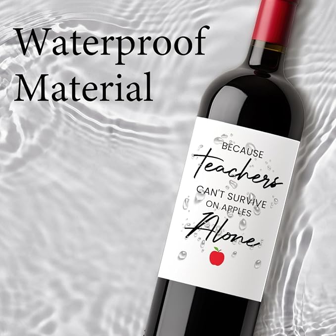 FBCCZEY Funny Teacher Gifts for Women Valentines Day Wine Bag Wine Labels