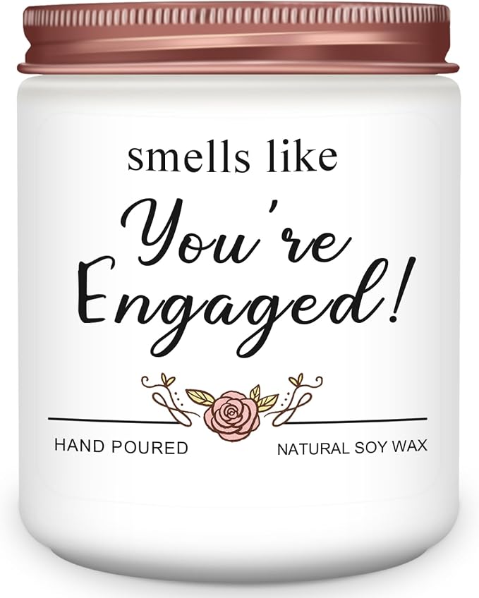 Homsolver Engagement Gifts for Couples, Gift for Newly Engaged Couples, Gifts for Women Her,Bride, Party Gift, Engaged Scented Candles