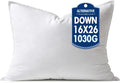 MIULEE 16x26 Inch Synthetic Down Alternative Pillow Insert | Decorative Throw Pillow 16 x 26 Inch Body Bed Sleeping Ultra Soft Fluffy Form for Sofa Couch Bed